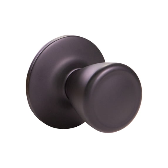 Design House Tulip Interior Dummy Door Knob, Matte Black