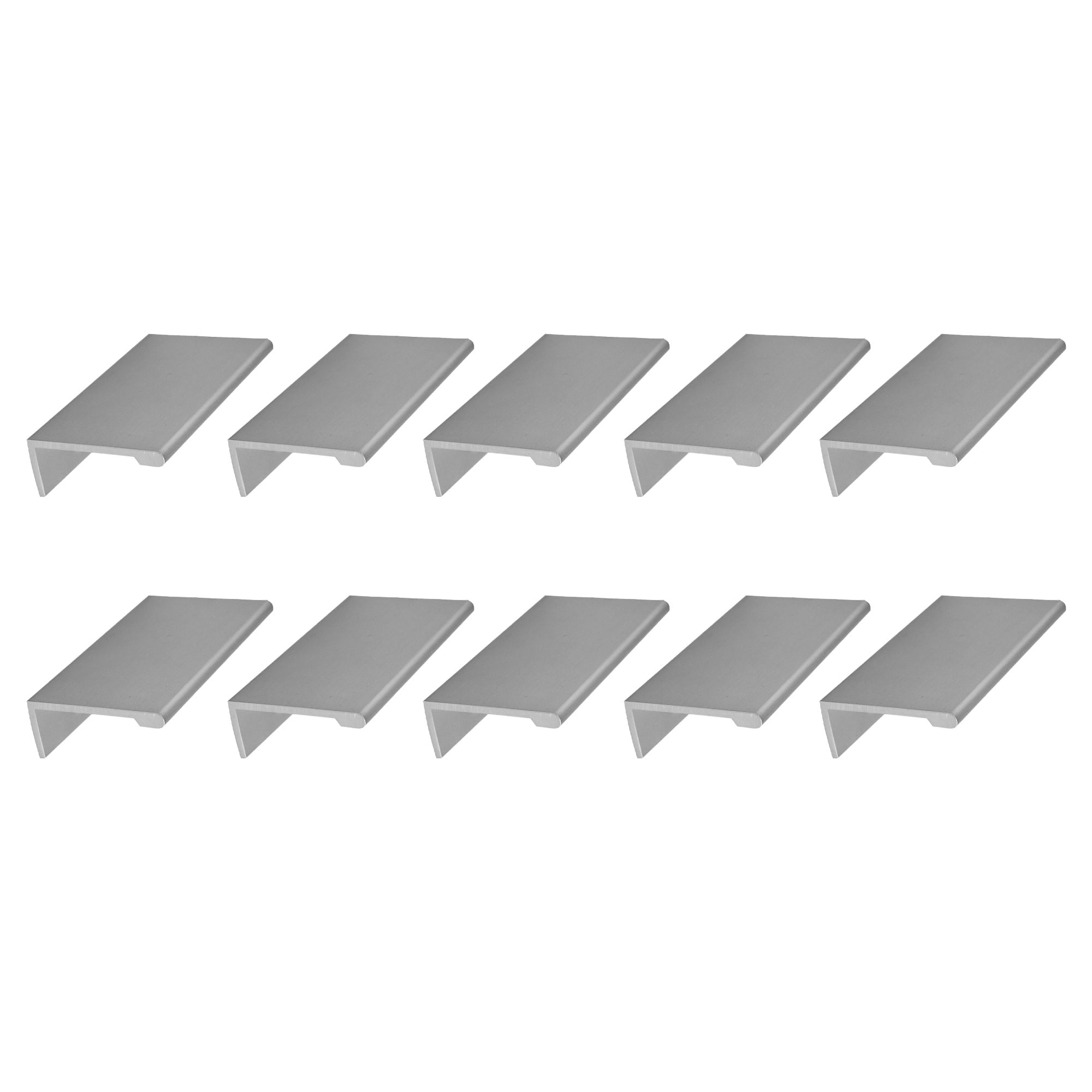 Design House WM320662-SN Edge 1.06-inch C-C Cabinet Finger Pull, Satin Nickel, 10-Pack