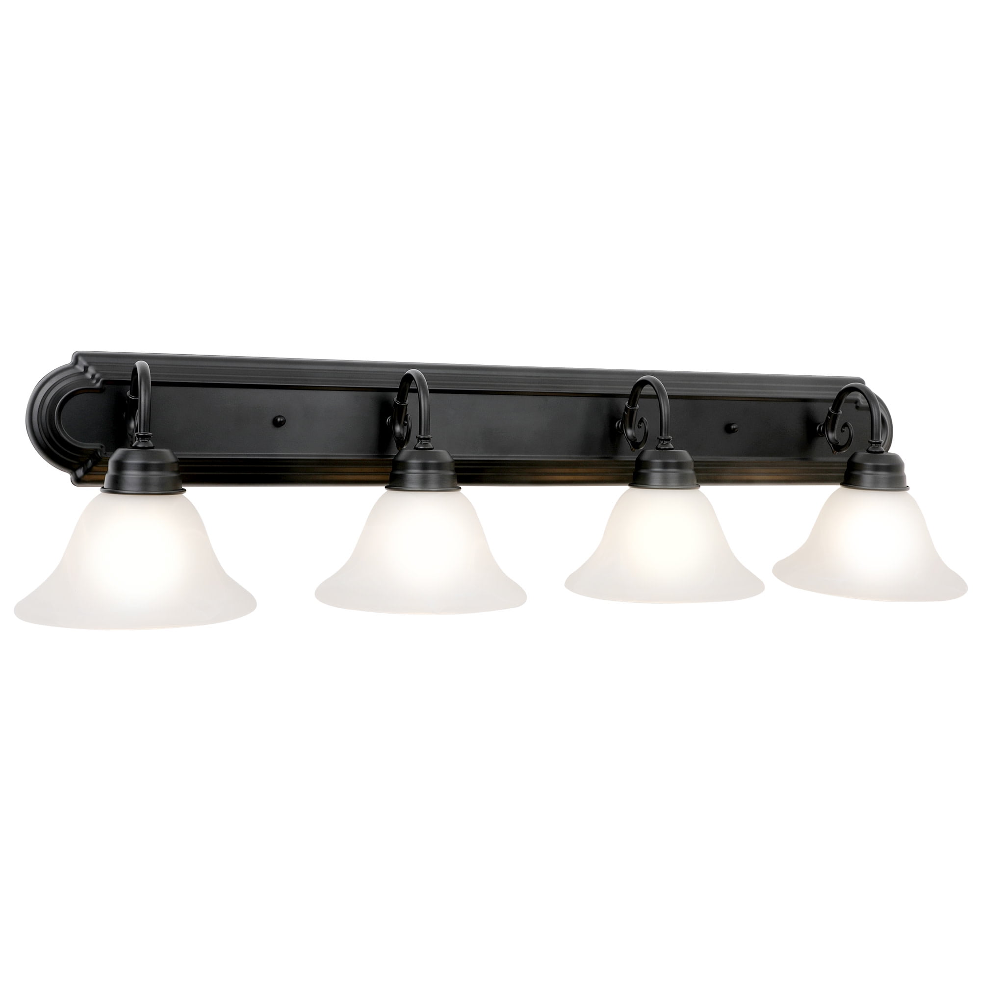 Design House Millbridge 4-Light Dimmable Wall or Vanity Light, Matte Black