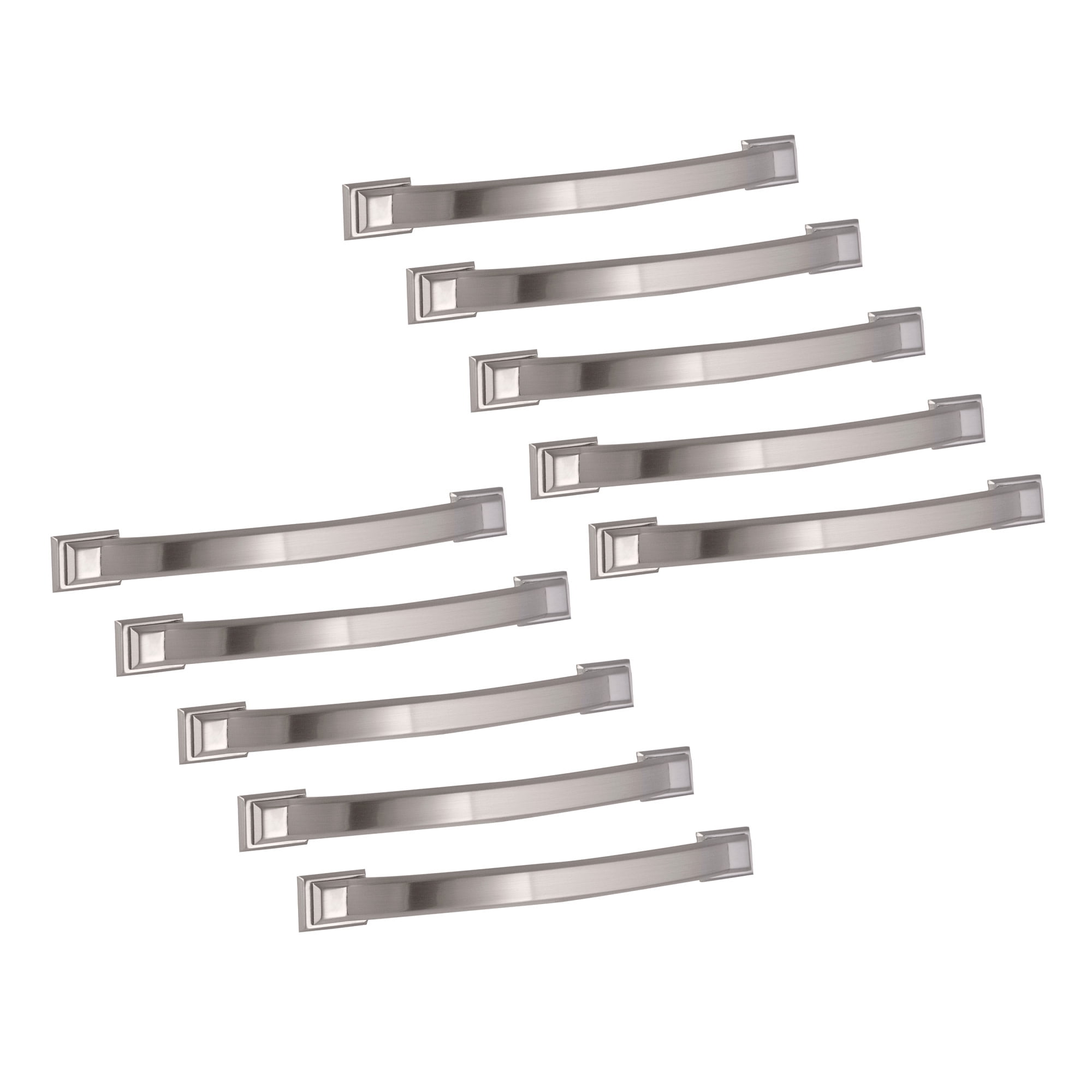 Design House WM518917 Devan 5 in. Center-to-Center Kitchen Drawer Pulls Cabinet Handles Satin Nickel (10-Pack)