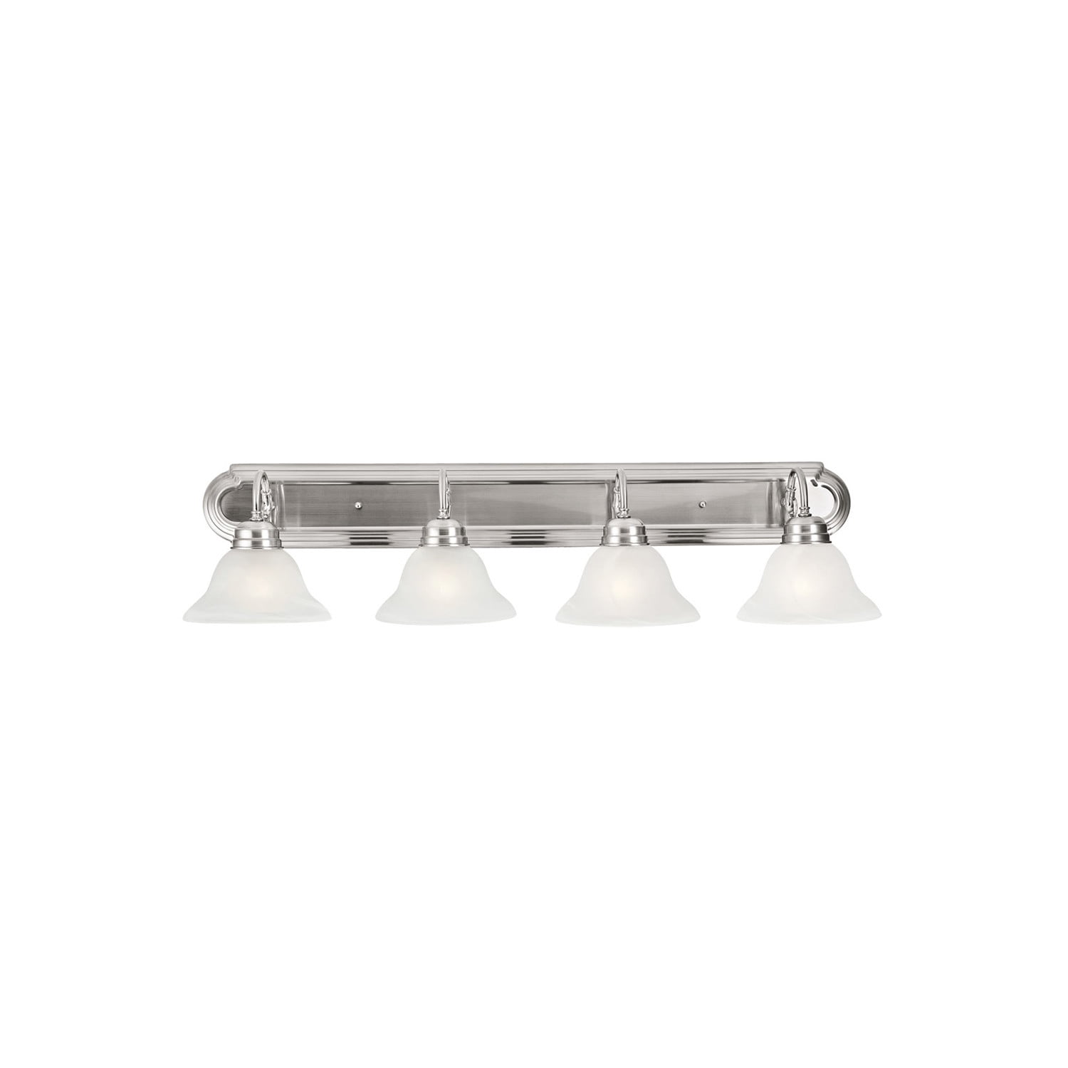 Design House Millbridge 4-Light Dimmable Wall or Vanity Light, Satin Nickel