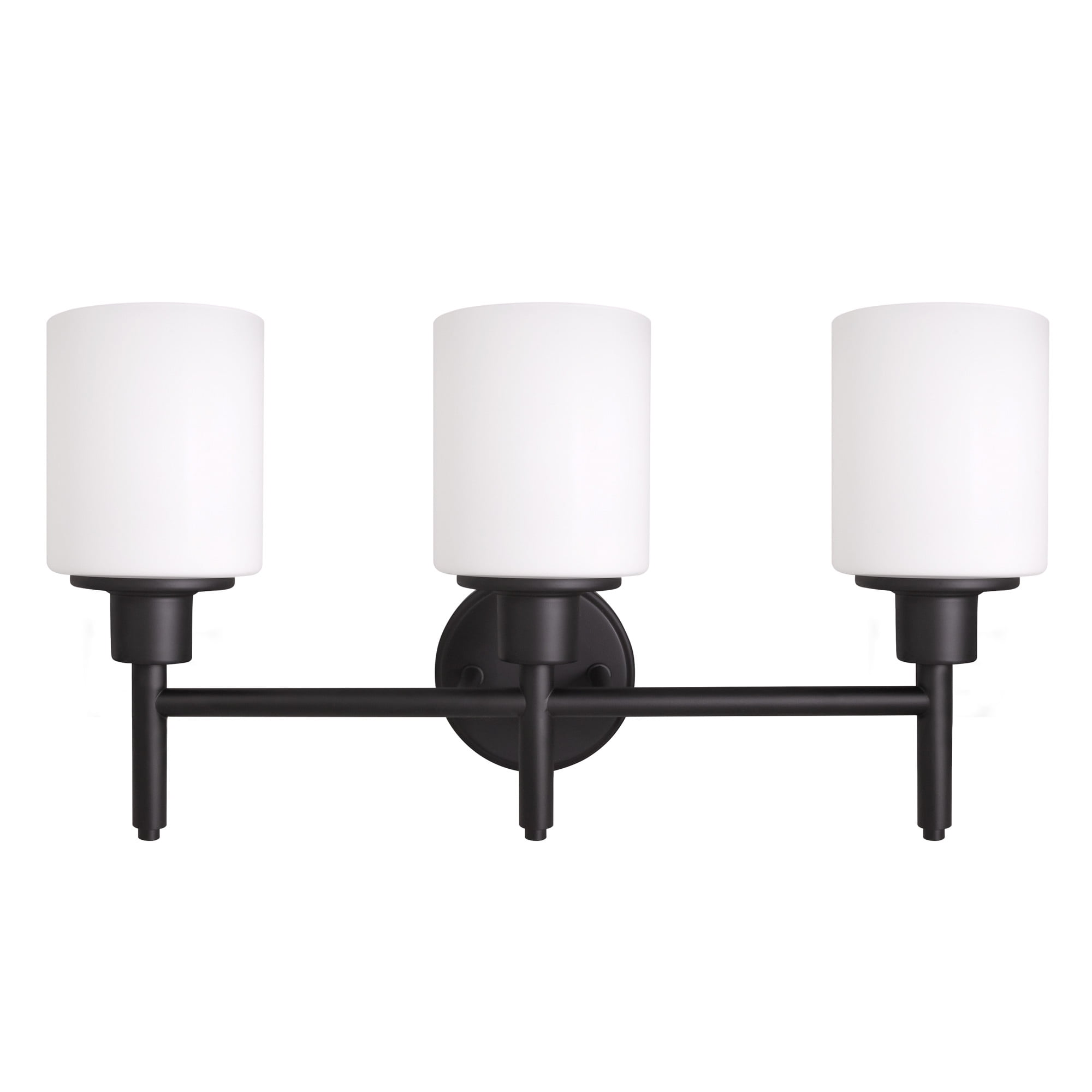 Design House Aubrey 3-Light Dimmable Indoor Bathroom Vanity Light with Frosted Glass