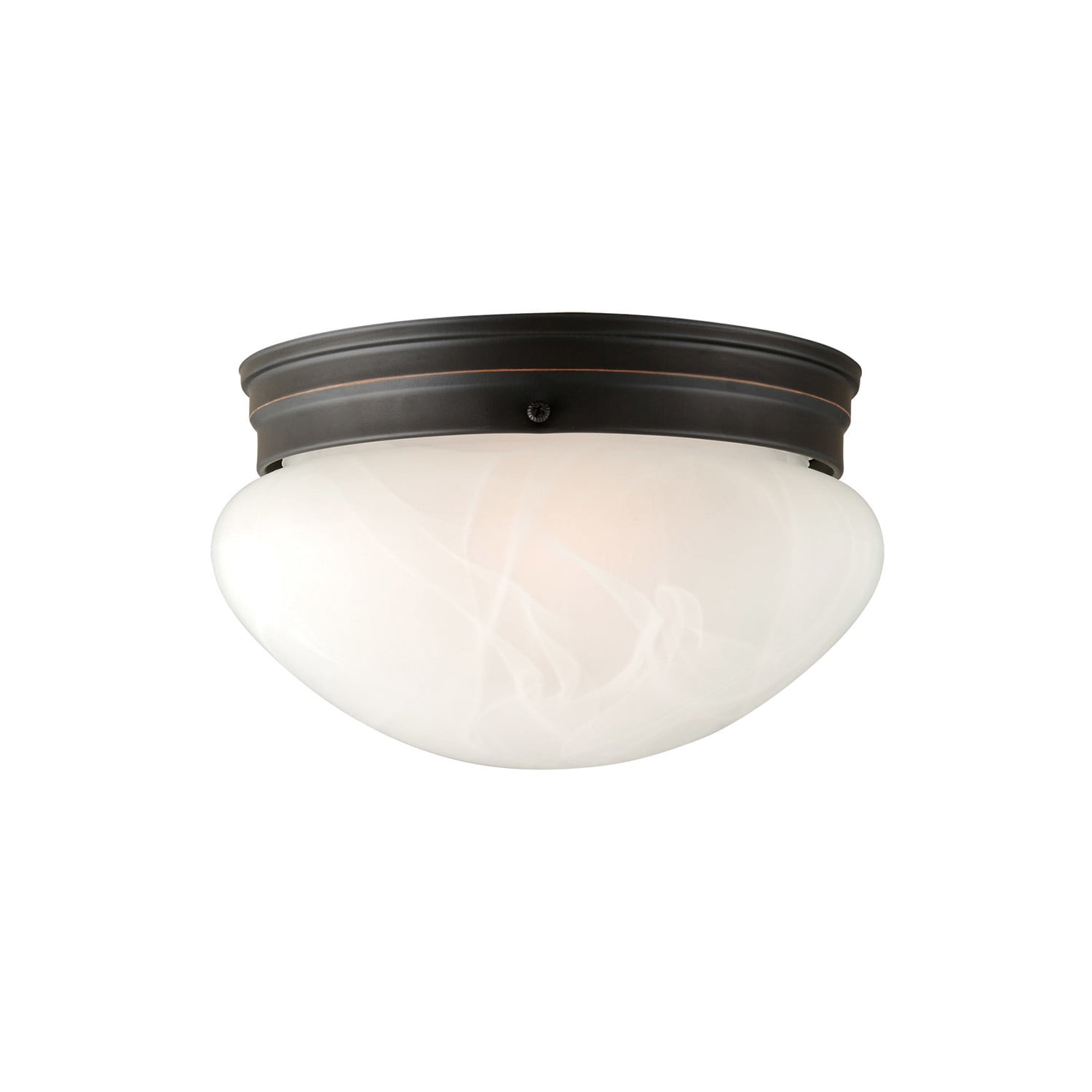 Design House Millbridge 2-Light Indoor Dimmable Flush Mount Ceiling Light, Oil Rubbed Bronze