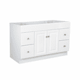 thumbnail image 1 of Design House 48" Solid Wood Wyndham Ready to Assemble Bathroom Vanity Cabinet, White, 1 of 21