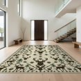 thumbnail image 1 of Design&I 2'x3' Ultra Soft Door Mat, Antler Border Print Tracks Motif Woodland Antlers Camo Hunting Flowing Dynamic None Fluffy Washable Easy Care Indoor rug for Bedside Entryway, 1 of 7