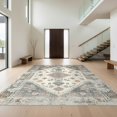 thumbnail image 1 of Design&I 2'x3' Ultra Soft Door Mat, Beige Grey Vintage Southwestern Motifs Taupe Textured That Over None Fluffy Washable Easy Care Indoor rug for Bedside Entryway, 1 of 7