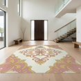 thumbnail image 1 of Design&I 2'x3' Ultra Soft Door Mat, Circle Seats Showcasing Refined Centerpiece Pink Shaped None Fluffy Washable Easy Care Indoor rug for Bedside Entryway, 1 of 7