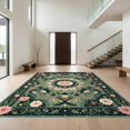 thumbnail image 1 of Design&I 2'x3' Ultra Soft Door Mat, Funky Botanical Abstract Boho Occult Wildflower Surreal Aesthetic None Fluffy Washable Easy Care Indoor rug for Bedside Entryway, 1 of 7
