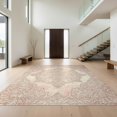 thumbnail image 1 of Design&I 2'x3' Ultra Soft Door Mat, Pink Blush Beige Ivory Cream Gradient Intricate Border Sage Shack None Fluffy Washable Easy Care Indoor rug for Bedside Entryway, 1 of 7