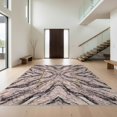 thumbnail image 1 of Design&I 2'x3' Washable Accent Rug Abstract Blush Veined Bordered Detail Swirls Gilded Cracked Pink Flowing Dynamic for Kitchen, Pet Station, Friendly & Non-Slip Built-In Grip, 1 of 7