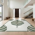 thumbnail image 1 of Design&I 2'x3' Washable Accent Rug Dinosaur Contemporary Dino Foliage Understated Muted Tone Covering for Kitchen, Pet Station, Friendly & Non-Slip Built-In Grip, 1 of 7