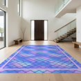 thumbnail image 1 of Design&I 2'x3' Washable Accent Rug Pet Friendly & Non-Slip Built-In Grip Kawaii Aesthetic Ombre Scale Cute Starfish Border Purple Mermaid Refined for Kitchen, Station, 1 of 7