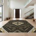 thumbnail image 1 of Design&I 2'x3' Washable Accent Rug Transitional Abstract Design With Faded Distressed And Balanced Motifs for Kitchen, Pet Station, Friendly & Non-Slip Built-In Grip, 1 of 7
