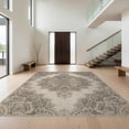 thumbnail image 1 of Design&I 2'x3' Washable Doormat Ultra-Thin & Non-Slip Skid-Resistant Faded Neutral Field Interlocking Motifs Decorative Border Vintage for Entryway, Indoor, 1 of 7