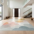 thumbnail image 1 of Design&I 2'x3' Washable Throw Rug Low Profile Daily Traffic Ready Accent Abstract Watercolor Rgu Plush Pastel Gradient Large Classroom for Hallway, Laundry Room, 1 of 7