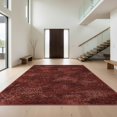 thumbnail image 1 of Design&I 2'x3' Washable Throw Rug Low Profile Daily Traffic Ready Accent Boho Abstract Distressed Tonal Faded Plush Minimalist Detailing Solid Flowing for Hallway, Laundry Room, 1 of 7