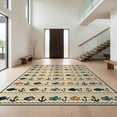 thumbnail image 1 of Design&I 3'x5' Ultra Soft Throw Mat, Fish Hook Fishing Border Wave Decorative Hunting Animals Pat None Fluffy Washable Easy Care Indoor rug for Bedside Hallway, 1 of 7
