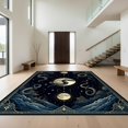 thumbnail image 1 of Design&I 3'x5' Ultra Soft Throw Mat, Mystical Snake Celestial Moon Astral Border Gothic Witchy Design None Fluffy Washable Easy Care Indoor rug for Bedside Hallway, 1 of 7