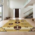thumbnail image 1 of Design&I 3'x5' Ultra Soft Throw Mat, Varsity Athletic Field Featuring Classic Football Motif Design None Fluffy Washable Easy Care Indoor rug for Bedside Hallway, 1 of 7