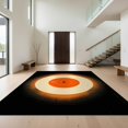 thumbnail image 1 of Design&I 3'x5' Ultra Soft Throw Mat, Wet Retro Vinyl Record Border Music Motif Vintage Groovy Sunburst None Fluffy Washable Easy Care Indoor rug for Bedside Hallway, 1 of 7