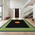 thumbnail image 1 of Design&I 3'x5' Washable Area Rug Low Profile & Durable Daily Traffic Ready Circle Music Retro Album Motif Featuring Bold Geometric Vinyl for Home Office, Hallway, 1 of 7