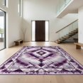 thumbnail image 1 of Design&I 3'x5' Washable Area Rug Low Profile & Durable Daily Traffic Ready Geometric Gradient Blended Central Motif Symmetrical Framed Design for Home Office, Hallway, 1 of 7
