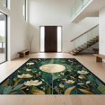 thumbnail image 1 of Design&I 3'x5' Washable Throw Rug Funky Mystical Occult Botanical Abstract Symmetrical Surreal for Entryway, Kitchen, Ultra-Thin & Non-Slip Skid-Resistant Small, 1 of 7