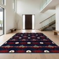 thumbnail image 1 of Design&I 4'x6' Ultra Soft Area Rug, Cd Record Retro Disc Grid Interlocking Soundwave Music Vinyl Refined Structured None Fluffy Washable Non Shedding for Bedroom Living Room Home Office, 1 of 7