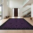 thumbnail image 1 of Design&I 4'x6' Ultra Soft Area Rug, Deep Purple Celestial Floral Design Intricate Star and Moon Motif with Elegant Borders Fluffy Washable Non Shedding for Bedroom Living Room Home Office, 1 of 3