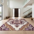 thumbnail image 1 of Design&I 4'x6' Ultra Soft Area Rug, Purple Para Ornate Rosette Southwestern Bedside Alfombras Cuartos None Fluffy Washable Non Shedding for Bedroom Living Room Home Office, 1 of 7