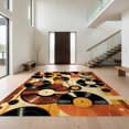 thumbnail image 1 of Design&I 4'x6' Ultra Soft Area Rug, Record Retro Vinyl Music Abstract Spinning Disc Motif Cd Shape None Fluffy Washable Non Shedding for Bedroom Living Room Home Office, 1 of 7