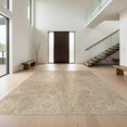 thumbnail image 1 of Design&I 4'x6' Washable Area Rug Beige Throw Washed Clusters Asymmetrical Muted Covering Vintage for Home Office, Under Desk, Snag-Free Skid-Resistant Medium, 1 of 7