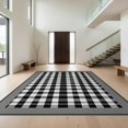 thumbnail image 1 of Design&I 4'x6' Washable Area Rug Flatweave Daily Traffic Ready Plaid Checkered Tartan Grid Layout Traditional Layered for Dorm Room, Living Apartment, 1 of 7