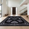 thumbnail image 1 of Design&I 4'x6' Washable Area Rug Moody Eccentric Serpentine Lunar Eclipse Fantasy Constellation Art for Home Office, Under Desk, Snag-Free Skid-Resistant Medium, 1 of 7