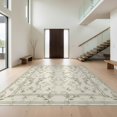 thumbnail image 1 of Design&I 4'x6' Washable Area Rug Trash Symmetrical Distressed Centered Typography Vintage Decorations for Dorm Room, Living Apartment, Flatweave Daily Traffic Ready, 1 of 7