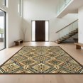thumbnail image 1 of Design&I 5'x7' Ultra Soft Area Rug, Geometric Boho Mosaic Multi Panel Symmetrical Terraze Patterned None Fluffy Washable Non Shedding for Bedroom Living Room Home Office, 1 of 7