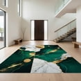 thumbnail image 1 of Design&I 5'x7' Ultra Soft Area Rug, Round Abstract Swirl Interlocking Vein Veined Center Minimalist None Fluffy Washable Non Shedding for Bedroom Living Room Home Office, 1 of 7
