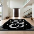 thumbnail image 1 of Design&I 5'x7' Ultra Soft Area Rug, Snake Gothic Round Tarot Moody Skull Pentagram Symbols Goth Witchy None Fluffy Washable Non Shedding for Bedroom Living Room Home Office, 1 of 7