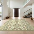 thumbnail image 1 of Design&I 5'x7' Ultra Soft Area Rug, Vibrant Traditional Border Featuring Trailing Vine Botanical None Fluffy Washable Non Shedding for Bedroom Living Room Home Office, 1 of 7