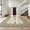 thumbnail image 1 of Design&I 5'x7' Ultra Soft Area Rug, Vintage Botanical Floral Damask With Symmetrical Leaf And Vine Motif None Fluffy Washable Non Shedding for Bedroom Living Room Home Office, 1 of 7