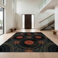 thumbnail image 1 of Design&I 5'x7' Ultra Soft Area Rug, Wet Vinyl Cd Funky Circular Groove Musical Theme Retro Tapete None Fluffy Washable Non Shedding for Bedroom Living Room Home Office, 1 of 7