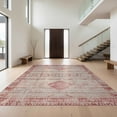 thumbnail image 1 of Design&I 5'x7' Washable Area Rug Assorted Boho Checkered Vintage Motif Farmhouse Hallway Door for Dining Room, Under Table, Home Office, Snag-Free, Skid-Resistant, 1 of 7