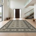 thumbnail image 1 of Design&I 5'x7' Washable Area Rug Beige Muted Boho Greige Latte Repeating Balanced Artwork Farmhouse for Guest Room, Lounge, Apartment, Flatweave & Daily Traffic Ready, 1 of 7