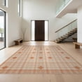 thumbnail image 1 of Design&I 5'x7' Washable Area Rug Checkered Dot Neutral Geometric Contemporary Plaid Beige Terracotta for Dining Room, Under Table, Home Office, Snag-Free, Skid-Resistant, 1 of 7