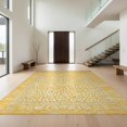 thumbnail image 1 of Design&I 5'x7' Washable Area Rug Spotted Vintage Motifs Abstract Farmhouse Border Distressed Southwestern for Small Living Room, Bedroom, Sleek Flatweave Pet Friendly & Non-Slip, 1 of 7