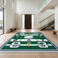 thumbnail image 1 of Design&I 6'x9' Ultra Soft Area Rug, Ball Sport Scoreboard Design With Tee Motif And Striped Border Golf Flowing None Fluffy Washable Non Shedding for Guest Room Bedroom Living Room, 1 of 7