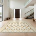 thumbnail image 1 of Design&I 6'x9' Ultra Soft Area Rug, Beige Neutral Geometric Interlocking Lattice Contemporary Tan None Fluffy Washable Non Shedding for Guest Room Bedroom Living Room, 1 of 7