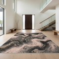 thumbnail image 1 of Design&I 6'x9' Ultra Soft Area Rug, Blush Abstract Swirl Flecked Veined Swirls Gilded Cracked Pink Flowing Dynamic None Fluffy Washable Non Shedding for Guest Room Bedroom Living Room, 1 of 7