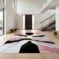 thumbnail image 1 of Design&I 6'x9' Ultra Soft Area Rug, Pink Blush Marble Abstract Design Geode Inspired with Veining Accents Fluffy Washable Non Shedding for Guest Room Bedroom Living Room, 1 of 7