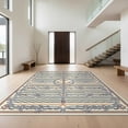 thumbnail image 1 of Design&I 6'x9' Ultra Soft Area Rug, Theme Maritime Compass Motif Sailboat Seashell Nautical Decorative None Fluffy Washable Non Shedding for Guest Room Bedroom Living Room, 1 of 7